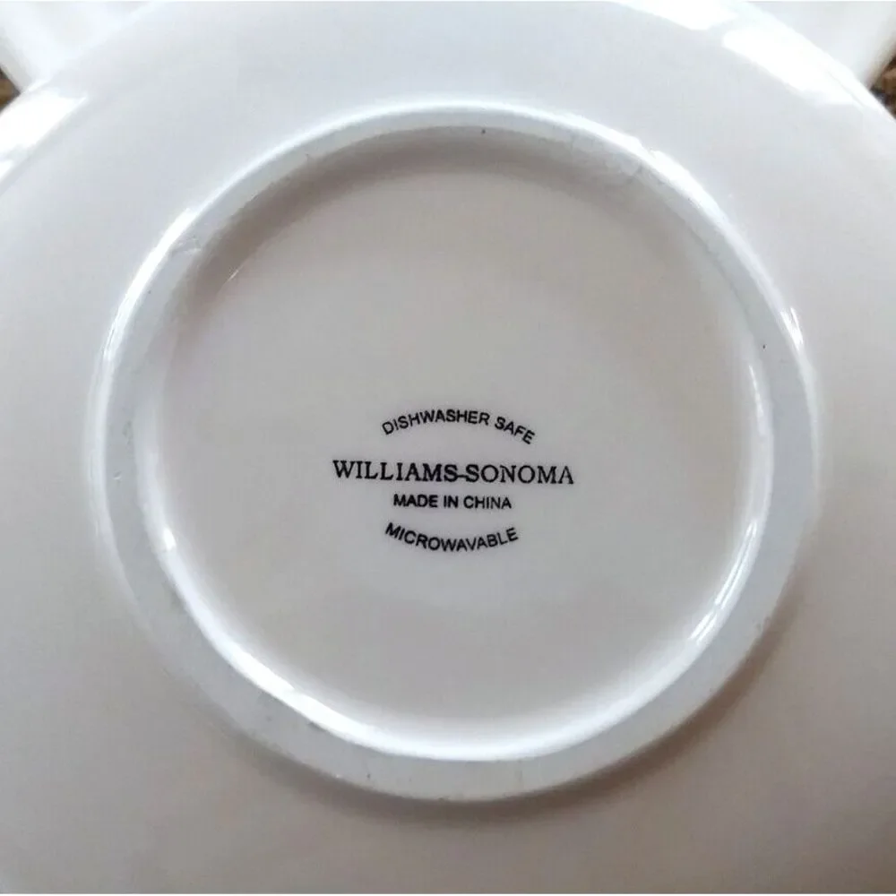 Williams Sonoma Appetizer Canapé Cheese Plates WINE BOTTLE‎ SERIES Set of 4